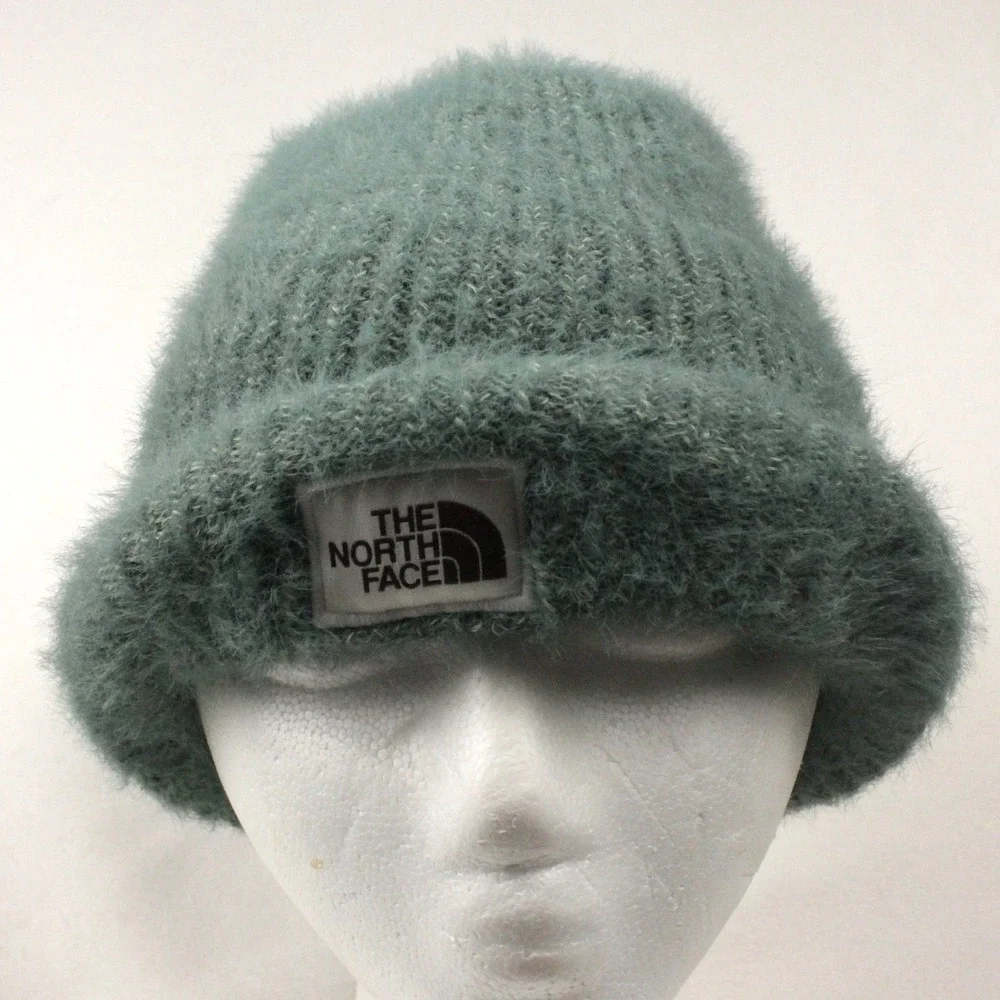 The North Face Salty Bae Lined Beanie Dark‎ Sage One Size Womens Fuzzy Cozy Hat